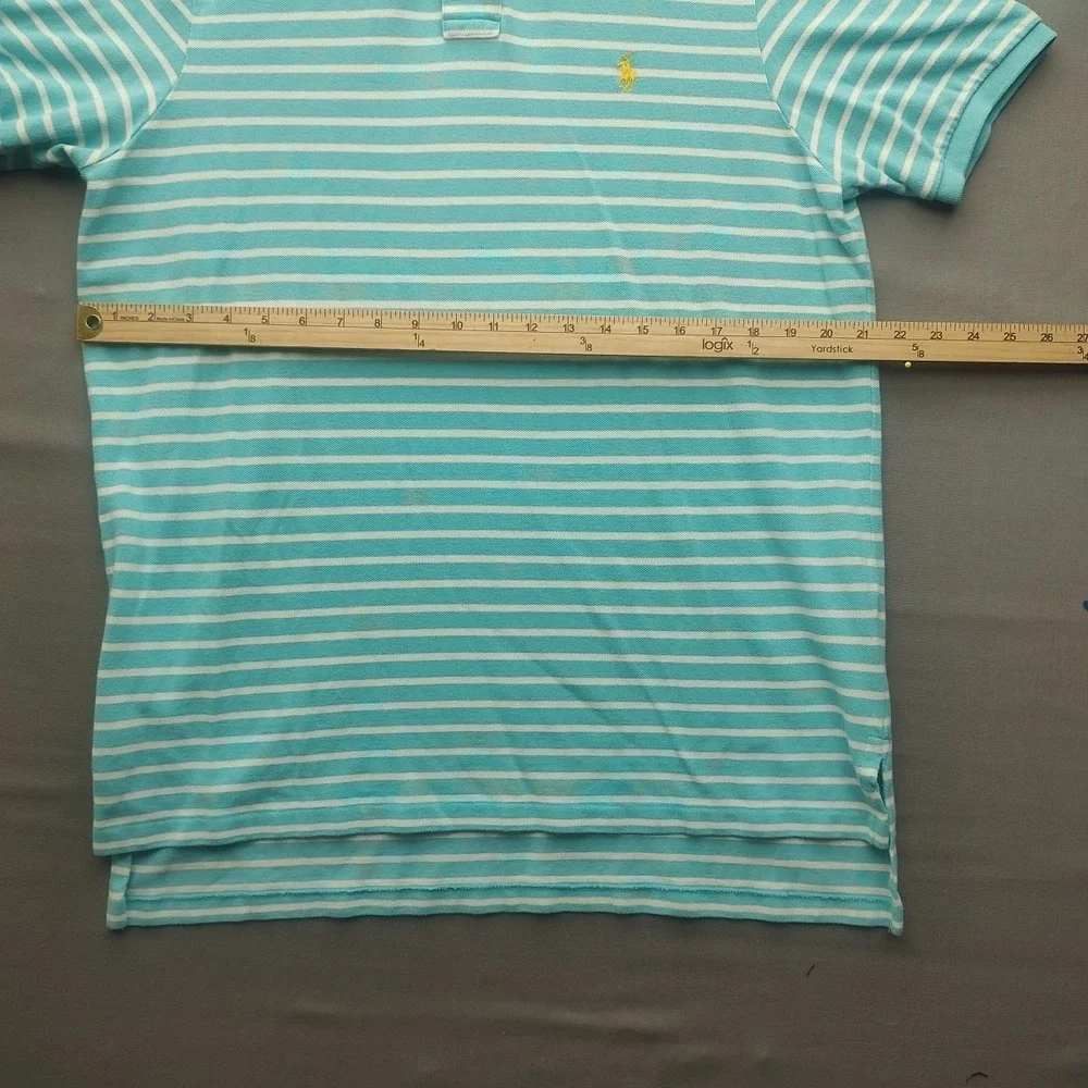 Ralph Lauren Men's‎ Polo Custom Fit XL Blue Striped Pullover